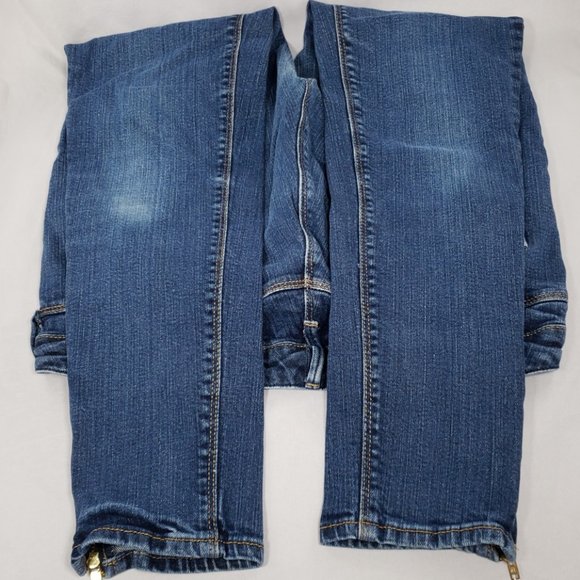 H&M Womens Skinny Stretch Low Waist Denim Blue Jeans Size 31 - Picture 7 of 8